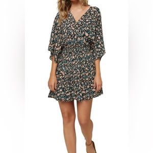 O’Neil Floral Smocked Mini Dress